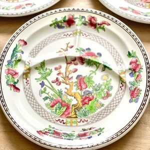 Vintage booths Indian tree divided plates 10 5/8”